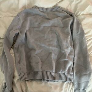 John Galt Light Blue Button Up Sweater